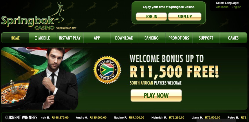 Springbok casino website